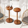 Set of 2 Acacia Drink Tables